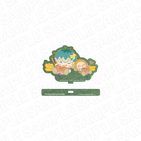 『ヒプノシスマイク SANRIO NAKAYOKU EDIT』ラメ入りアクリルスタンド 白膠木 簓 × おさるのもんきち